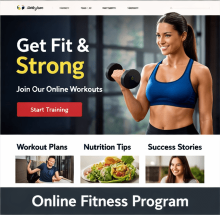 fitness website design