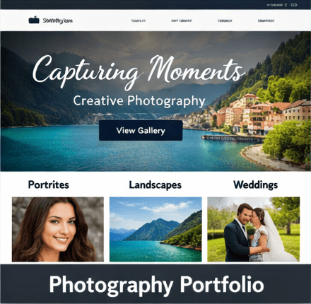 photography website design