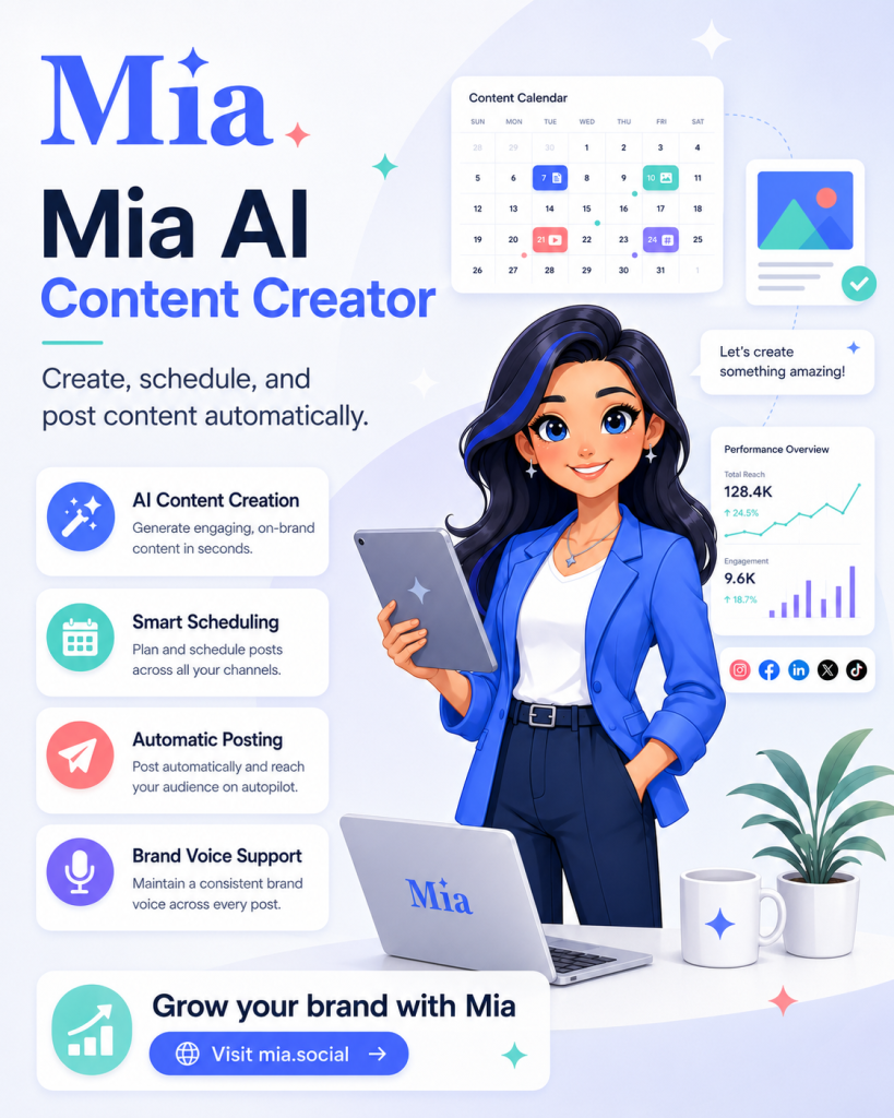 Mia ai social media content creator